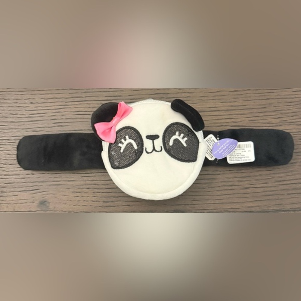 Claire’s Panda Slap Bracelet Wrist Purse